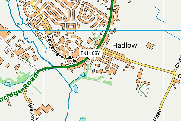 TN11 0BY map - OS VectorMap District (Ordnance Survey)