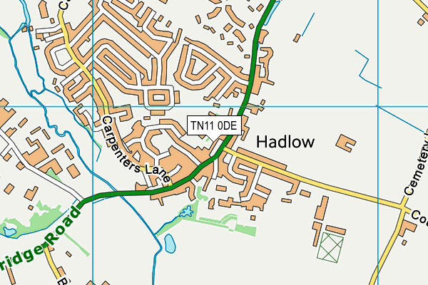 TN11 0DE map - OS VectorMap District (Ordnance Survey)