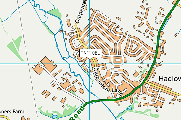 TN11 0EL map - OS VectorMap District (Ordnance Survey)