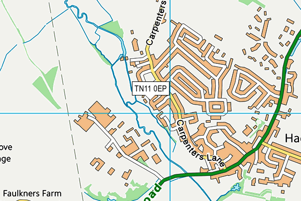 TN11 0EP map - OS VectorMap District (Ordnance Survey)
