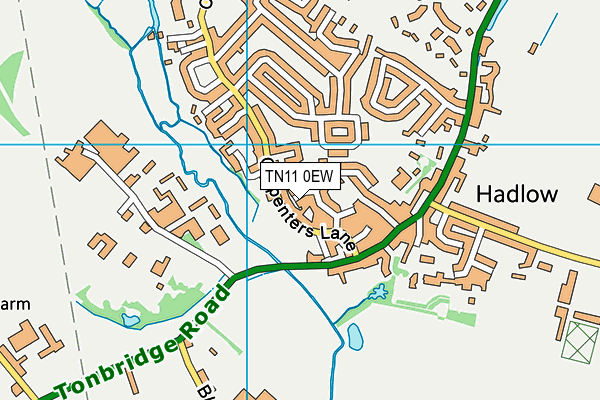 TN11 0EW map - OS VectorMap District (Ordnance Survey)