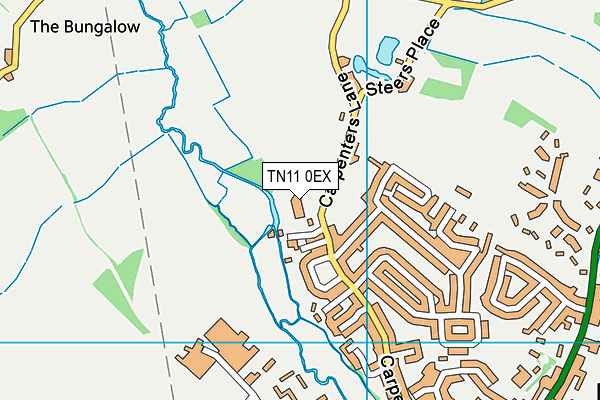 TN11 0EX map - OS VectorMap District (Ordnance Survey)