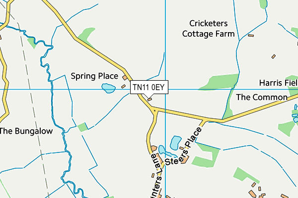 TN11 0EY map - OS VectorMap District (Ordnance Survey)