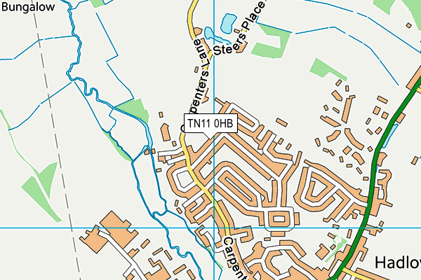 TN11 0HB map - OS VectorMap District (Ordnance Survey)