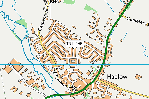 TN11 0HE map - OS VectorMap District (Ordnance Survey)