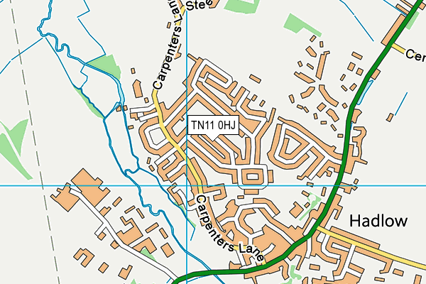 TN11 0HJ map - OS VectorMap District (Ordnance Survey)