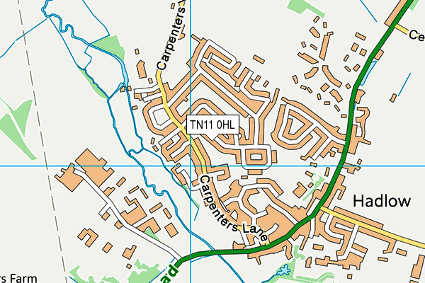 TN11 0HL map - OS VectorMap District (Ordnance Survey)