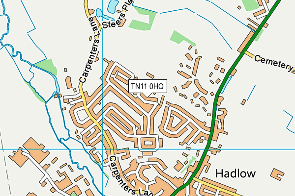 TN11 0HQ map - OS VectorMap District (Ordnance Survey)