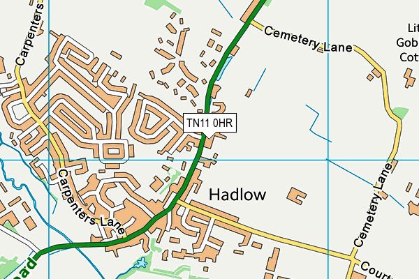 TN11 0HR map - OS VectorMap District (Ordnance Survey)