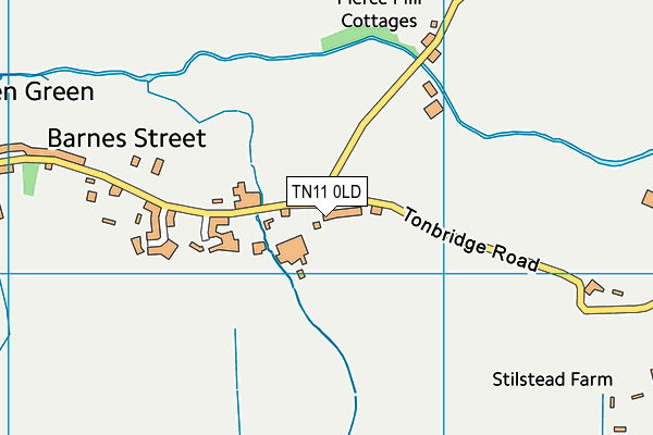 TN11 0LD map - OS VectorMap District (Ordnance Survey)