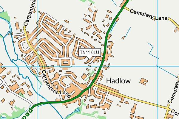TN11 0LU map - OS VectorMap District (Ordnance Survey)