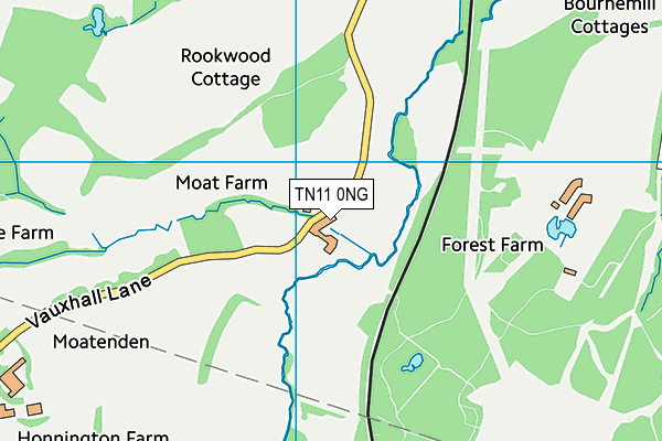 TN11 0NG map - OS VectorMap District (Ordnance Survey)
