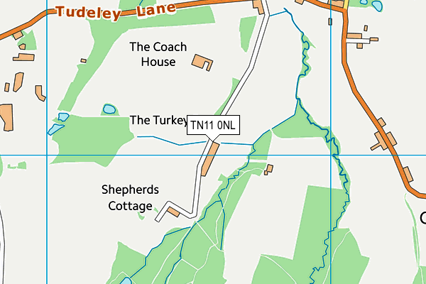 TN11 0NL map - OS VectorMap District (Ordnance Survey)