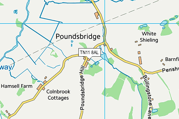 TN11 8AL map - OS VectorMap District (Ordnance Survey)