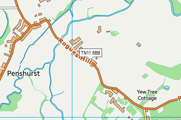 TN11 8BB map - OS VectorMap District (Ordnance Survey)