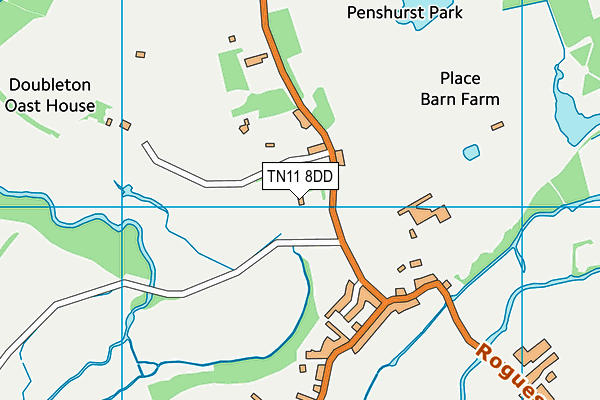 TN11 8DD map - OS VectorMap District (Ordnance Survey)
