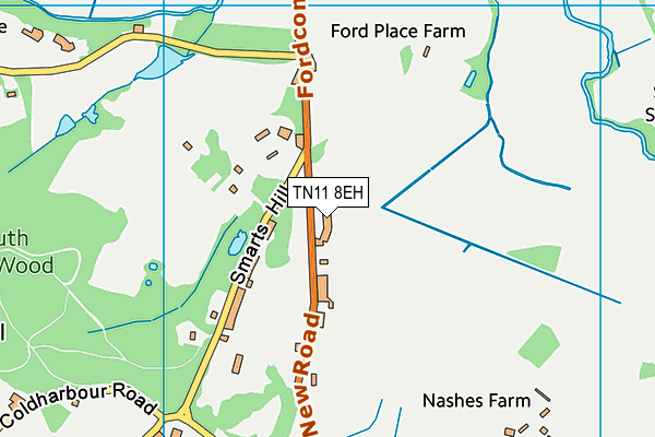 TN11 8EH map - OS VectorMap District (Ordnance Survey)
