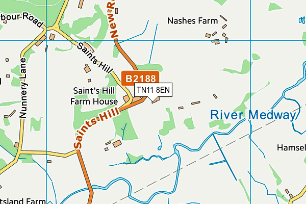 TN11 8EN map - OS VectorMap District (Ordnance Survey)