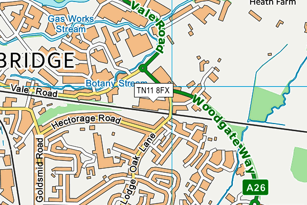 TN11 8FX map - OS VectorMap District (Ordnance Survey)