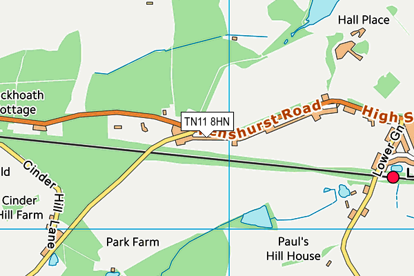 TN11 8HN map - OS VectorMap District (Ordnance Survey)