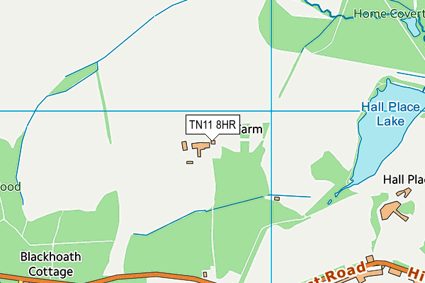 TN11 8HR map - OS VectorMap District (Ordnance Survey)