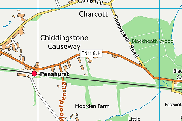 TN11 8JH map - OS VectorMap District (Ordnance Survey)