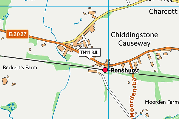 TN11 8JL map - OS VectorMap District (Ordnance Survey)