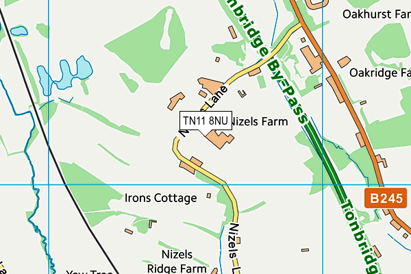 Nizels Golf & Country Club map (TN11 8NU) - OS VectorMap District (Ordnance Survey)