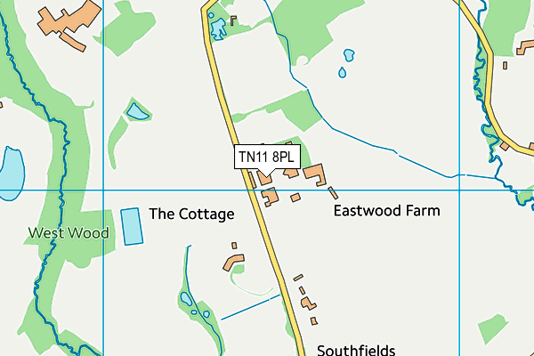 TN11 8PL map - OS VectorMap District (Ordnance Survey)