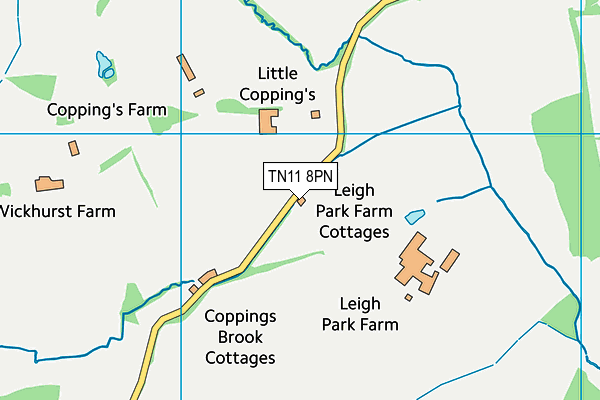 TN11 8PN map - OS VectorMap District (Ordnance Survey)