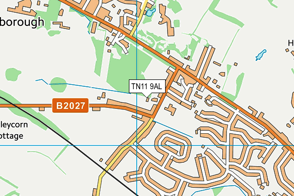 TN11 9AL map - OS VectorMap District (Ordnance Survey)