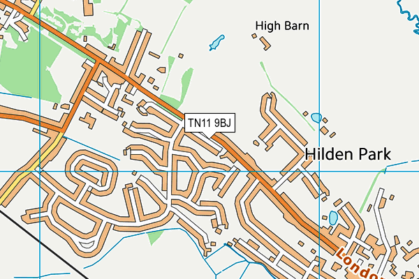 TN11 9BJ map - OS VectorMap District (Ordnance Survey)