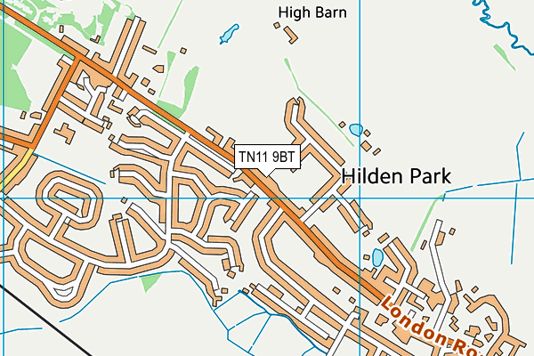 TN11 9BT map - OS VectorMap District (Ordnance Survey)