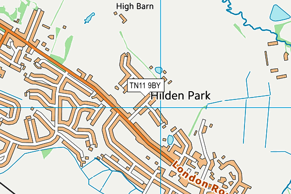 TN11 9BY map - OS VectorMap District (Ordnance Survey)