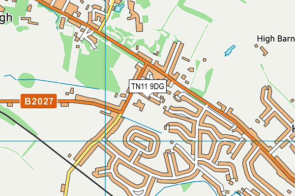 TN11 9DG map - OS VectorMap District (Ordnance Survey)