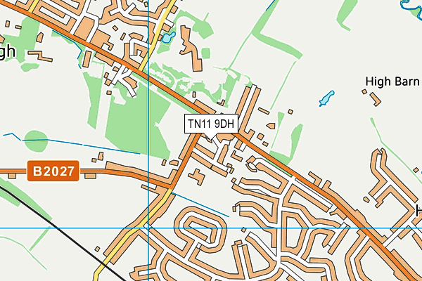 TN11 9DH map - OS VectorMap District (Ordnance Survey)