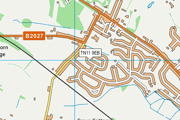 TN11 9EB map - OS VectorMap District (Ordnance Survey)