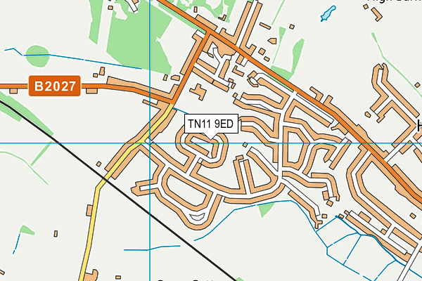 TN11 9ED map - OS VectorMap District (Ordnance Survey)