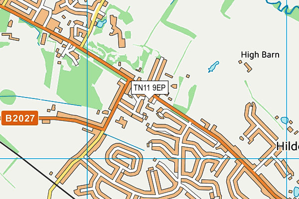 TN11 9EP map - OS VectorMap District (Ordnance Survey)