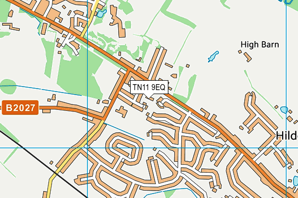 TN11 9EQ map - OS VectorMap District (Ordnance Survey)