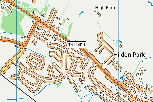 TN11 9EU map - OS VectorMap District (Ordnance Survey)
