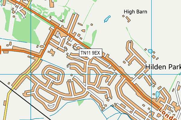 TN11 9EX map - OS VectorMap District (Ordnance Survey)