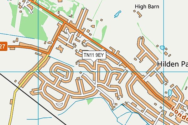 TN11 9EY map - OS VectorMap District (Ordnance Survey)
