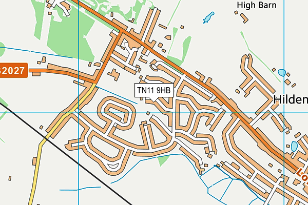 TN11 9HB map - OS VectorMap District (Ordnance Survey)