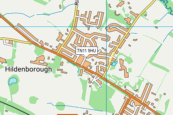 TN11 9HU map - OS VectorMap District (Ordnance Survey)