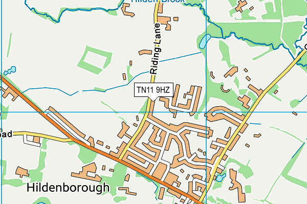 TN11 9HZ map - OS VectorMap District (Ordnance Survey)