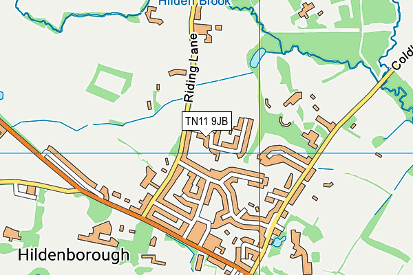 TN11 9JB map - OS VectorMap District (Ordnance Survey)