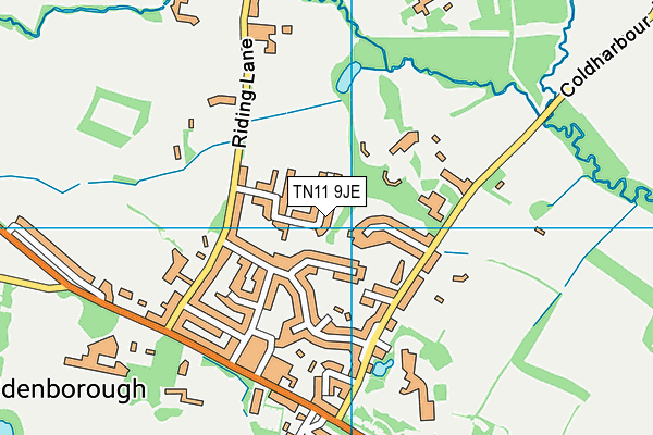 TN11 9JE map - OS VectorMap District (Ordnance Survey)