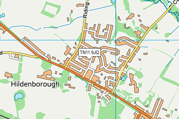 TN11 9JQ map - OS VectorMap District (Ordnance Survey)