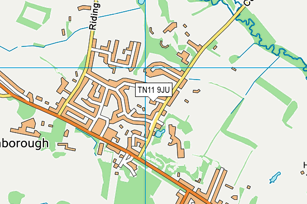 TN11 9JU map - OS VectorMap District (Ordnance Survey)